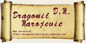 Dragomil Marojević vizit kartica